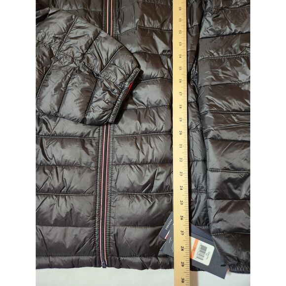 Tommy Hilfiger Men's 3XL Black Packable Puffer Jacket – Lightweight & Insulated - Picture 5 of 11